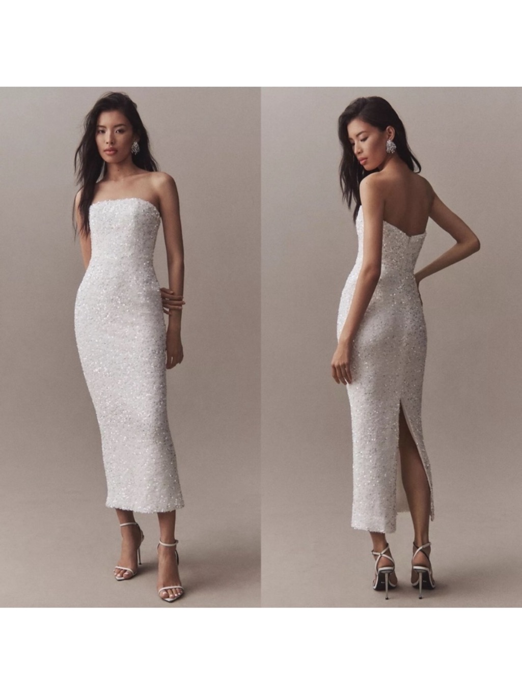 Helsi Leslie Strapless Dress White Bridal